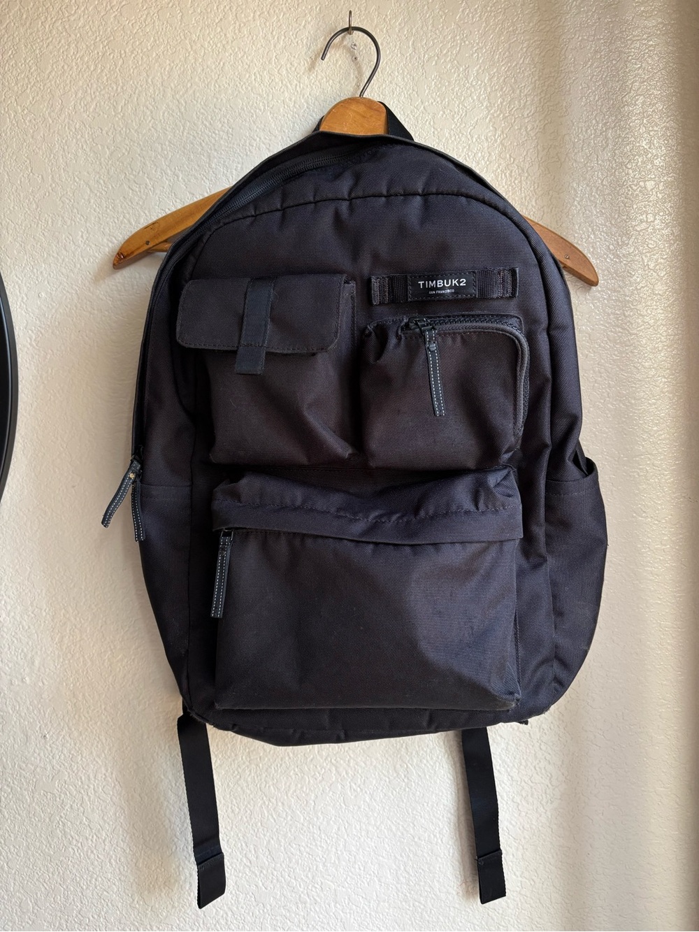 Timbuk2 Black Backpack Multiple Pockets Adjustable Strap One Love Bag